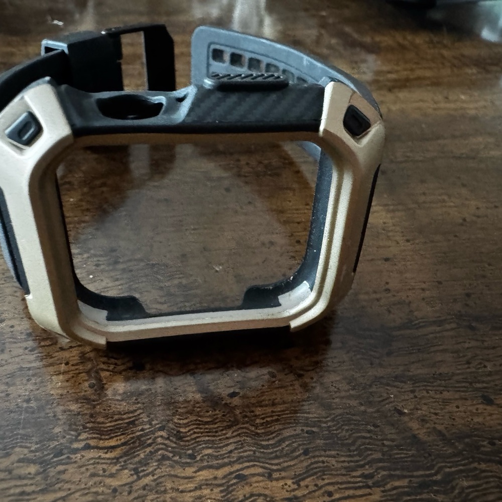 Rugged Black and Beige Smartwatch Case